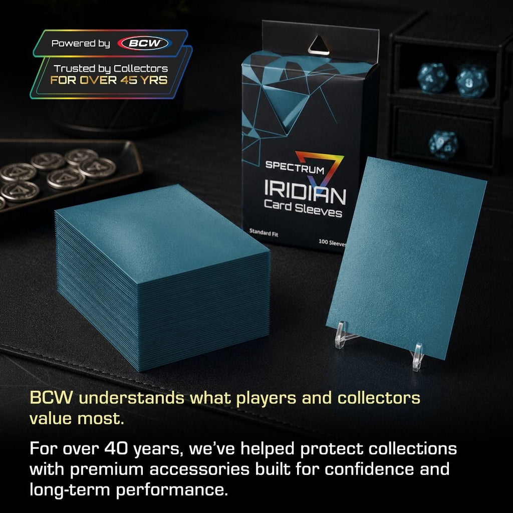 BCW Spectrum Iridian Matte Sleeves Petrol