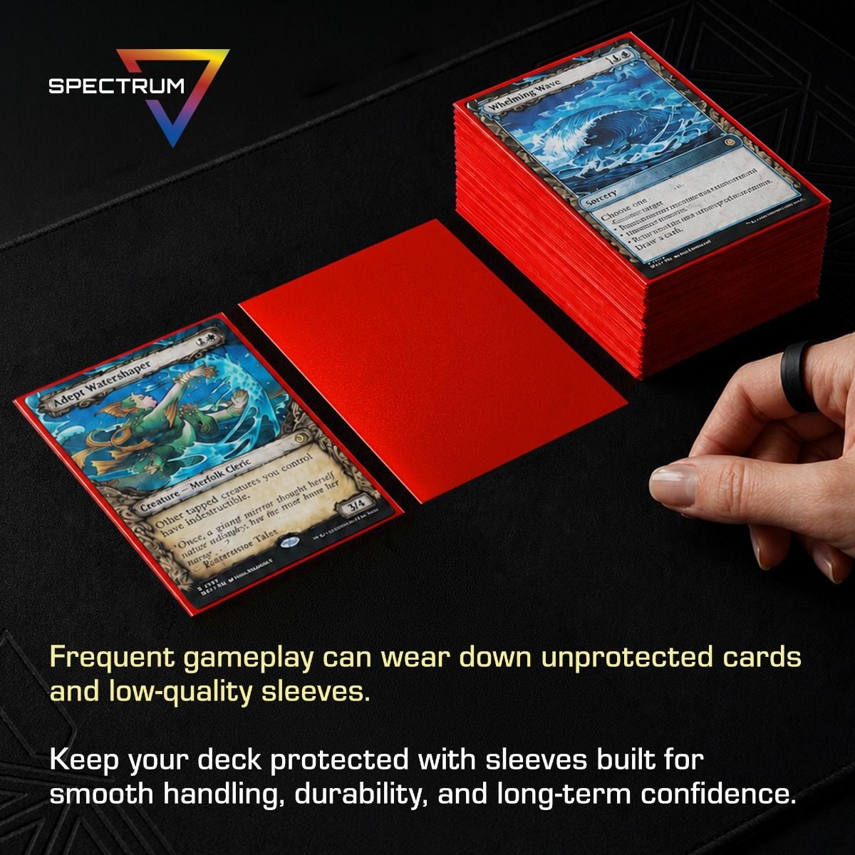 BCW Spectrum Iridian Matte Sleeves Red