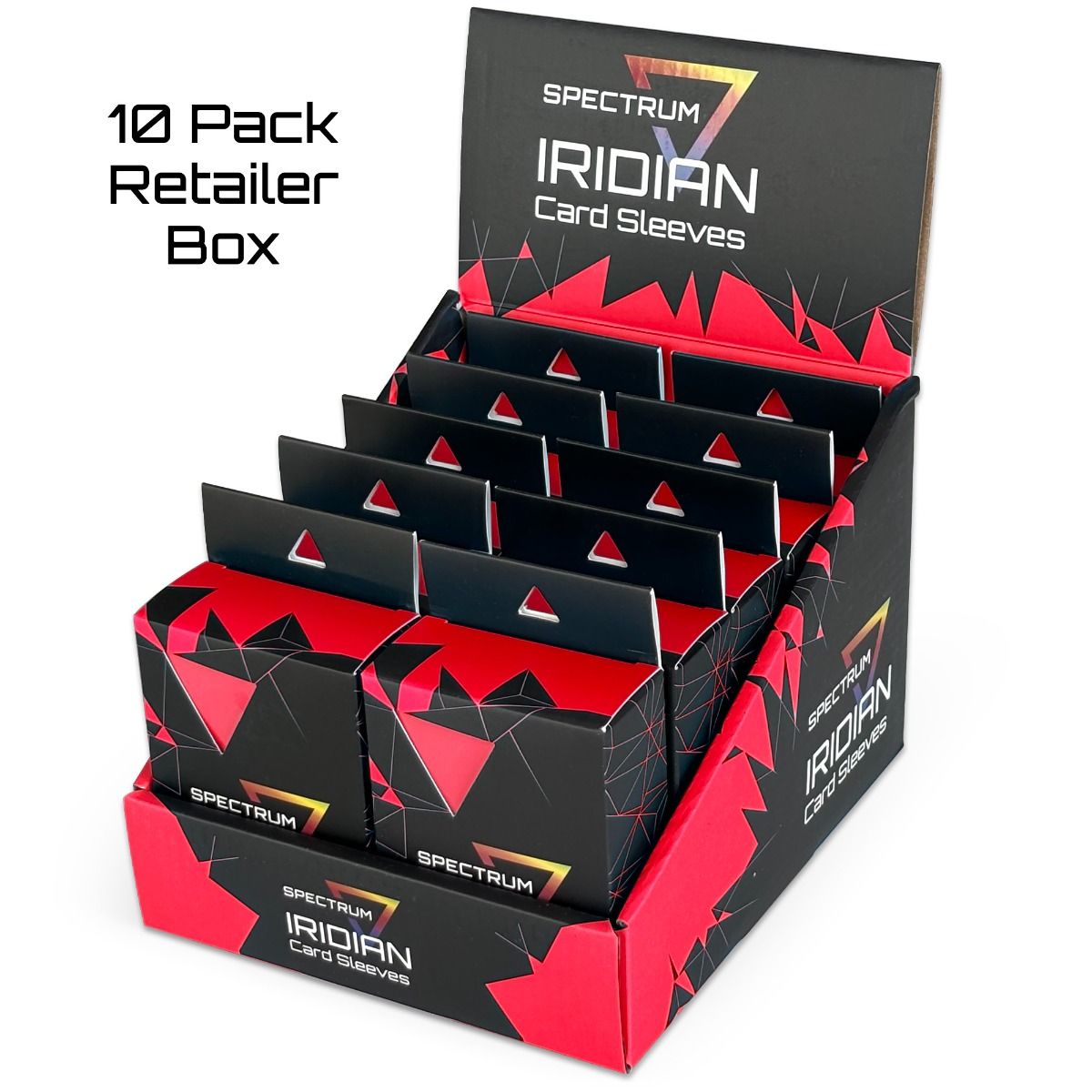 BCW Spectrum Iridian Matte Sleeves Red
