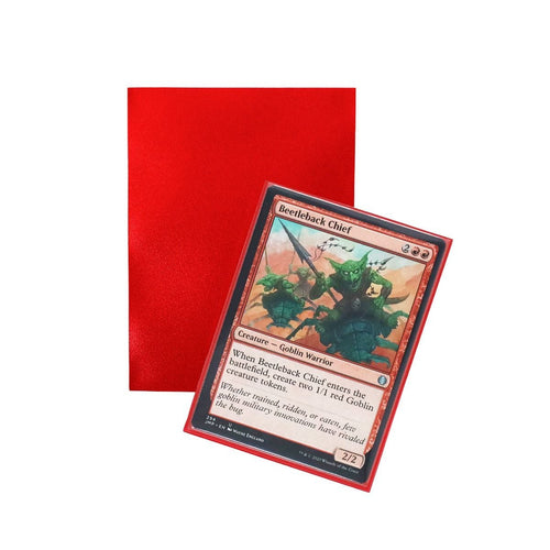 BCW Spectrum Iridian Matte Sleeves Red