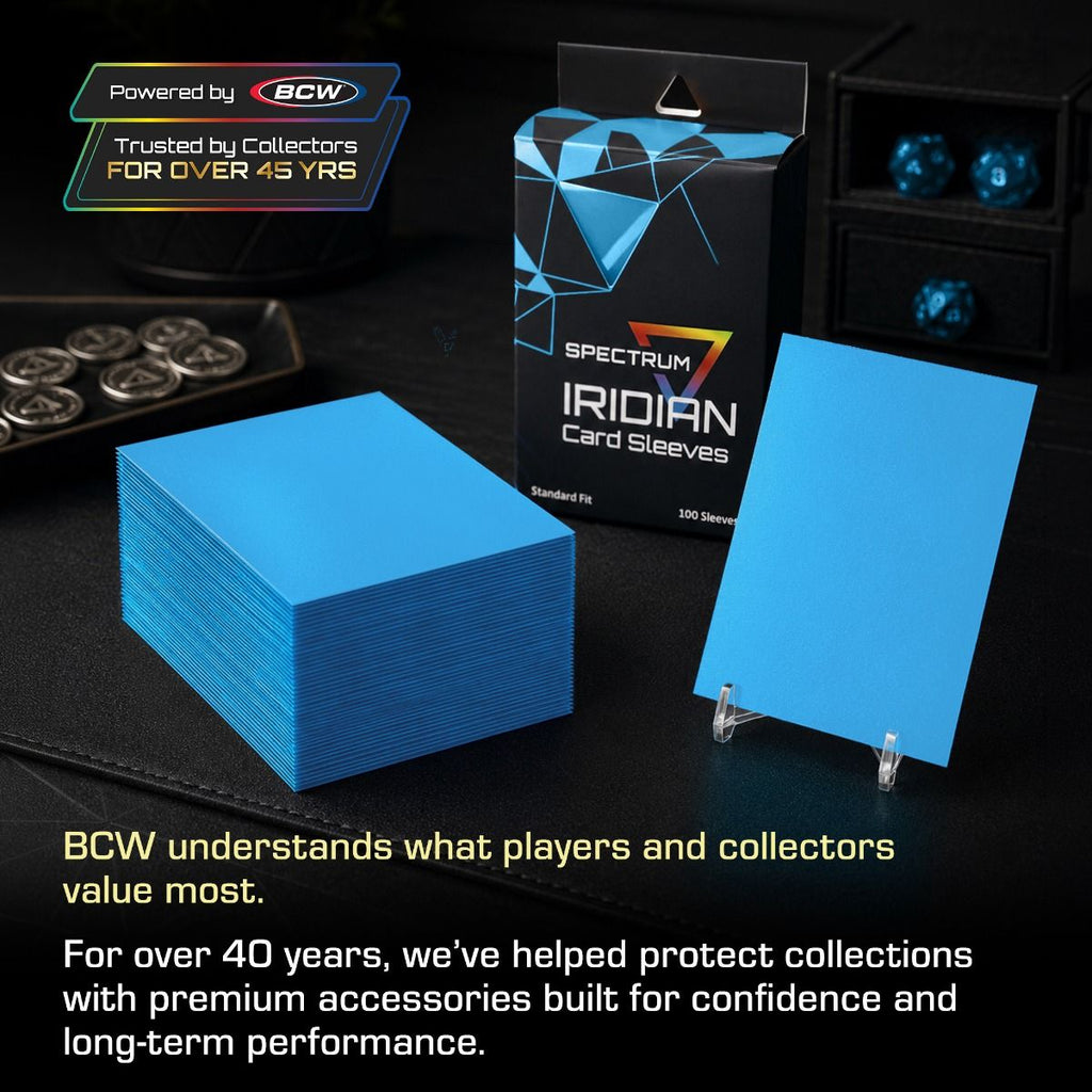 BCW Spectrum Iridian Matte Sleeves Sky Blue