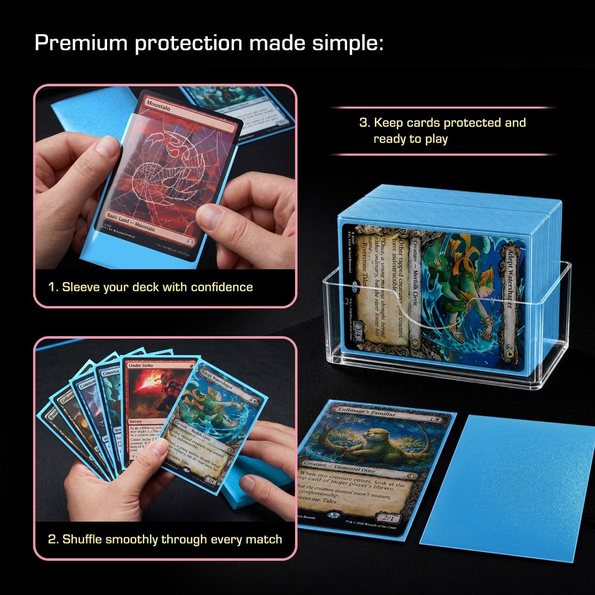 BCW Spectrum Iridian Matte Sleeves Sky Blue