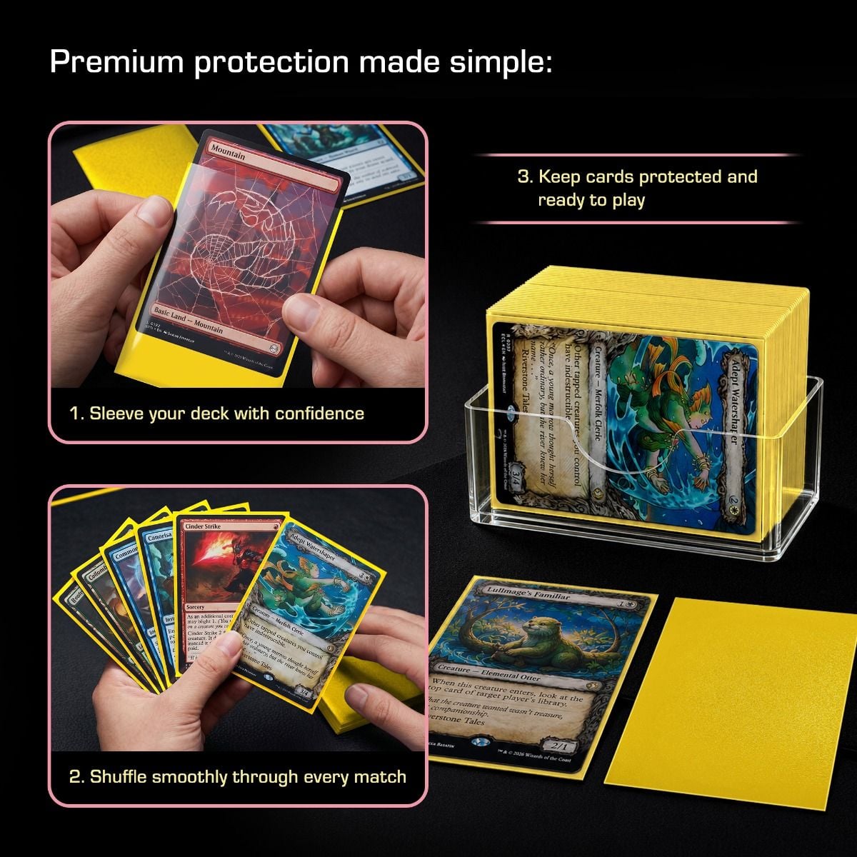 BCW Spectrum Iridian Matte Sleeves Yellow