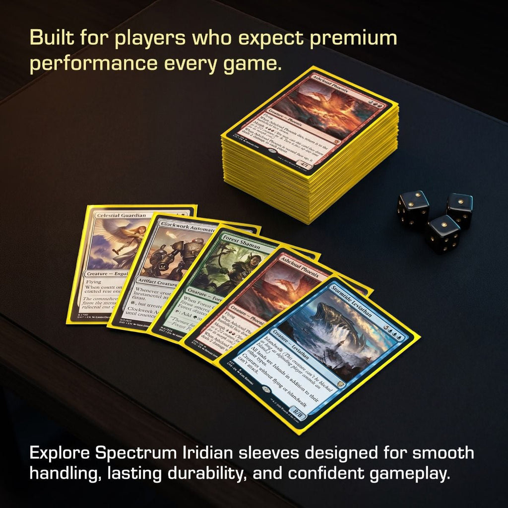 BCW Spectrum Iridian Matte Sleeves Yellow