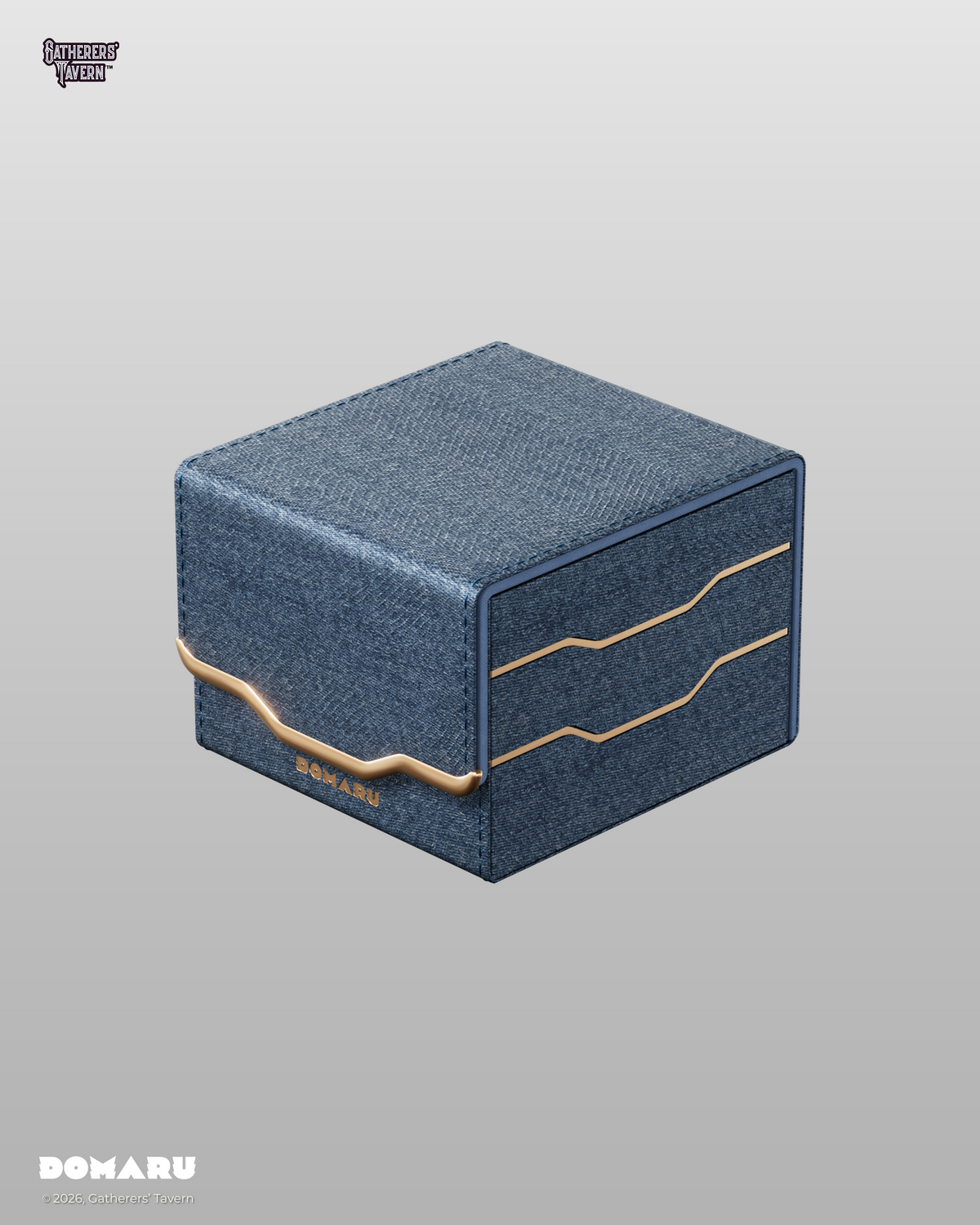 DOMARU Armory Horizon 133+ sideloading deck box Lazulite closed