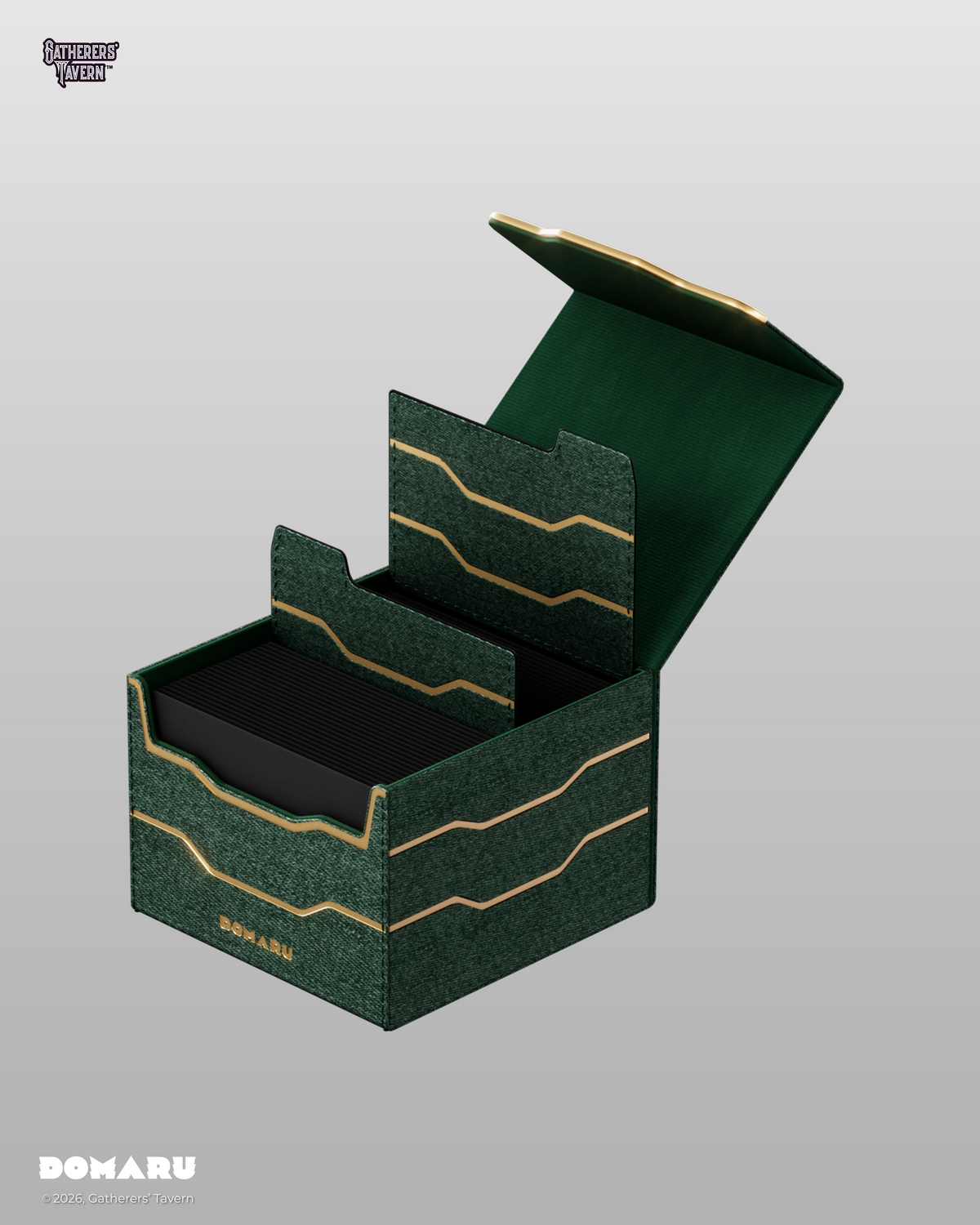 DOMARU Armory Horizon 133+ sideloading deck box Malachite open