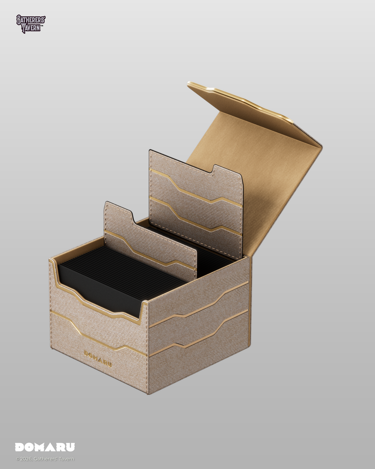 DOMARU Armory Horizon 133+ sideloading deck box Alabaster open