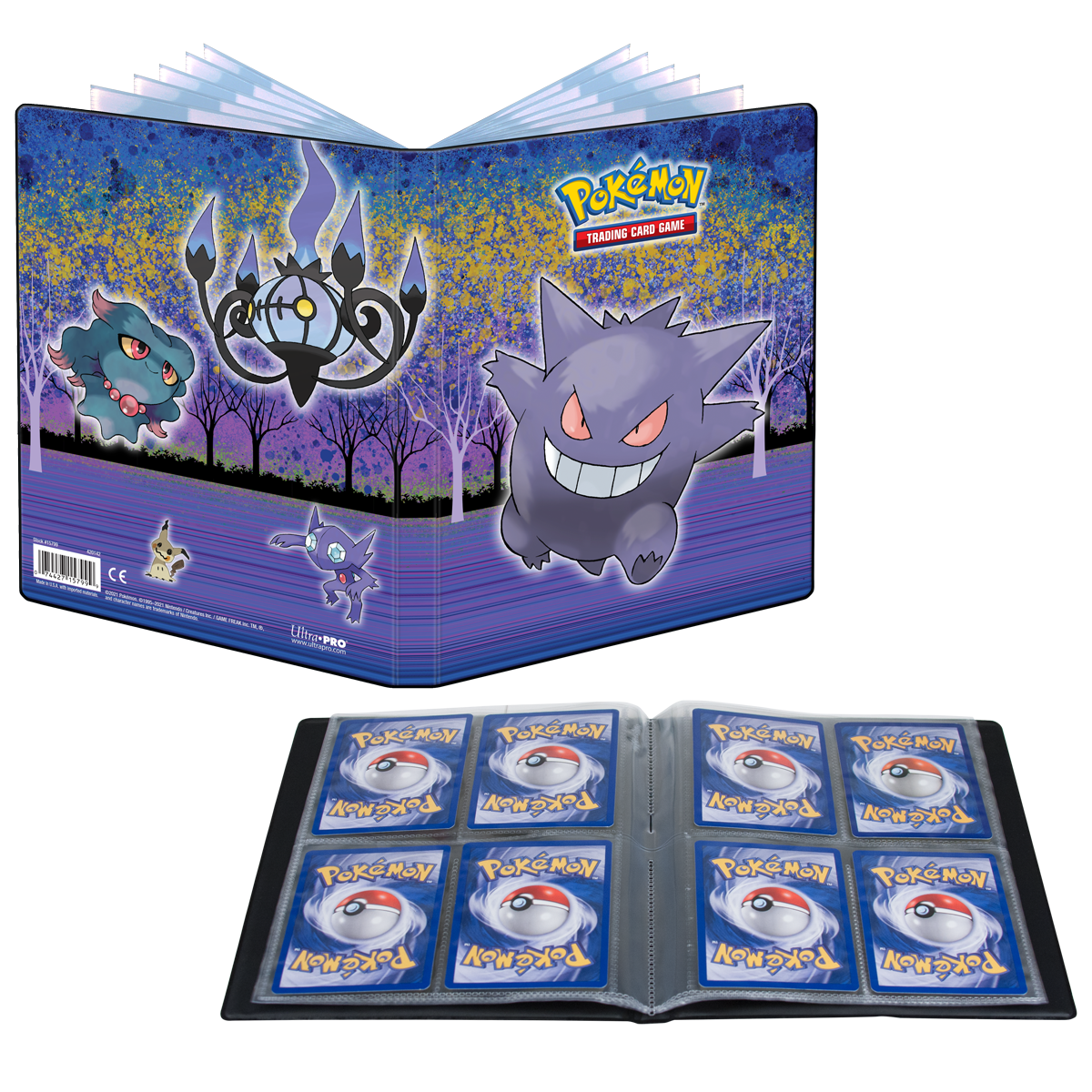 Ultra Pro Pokemon TCG 4-Pocket Portfolio Gallery Series Haunted Hollow Gengar