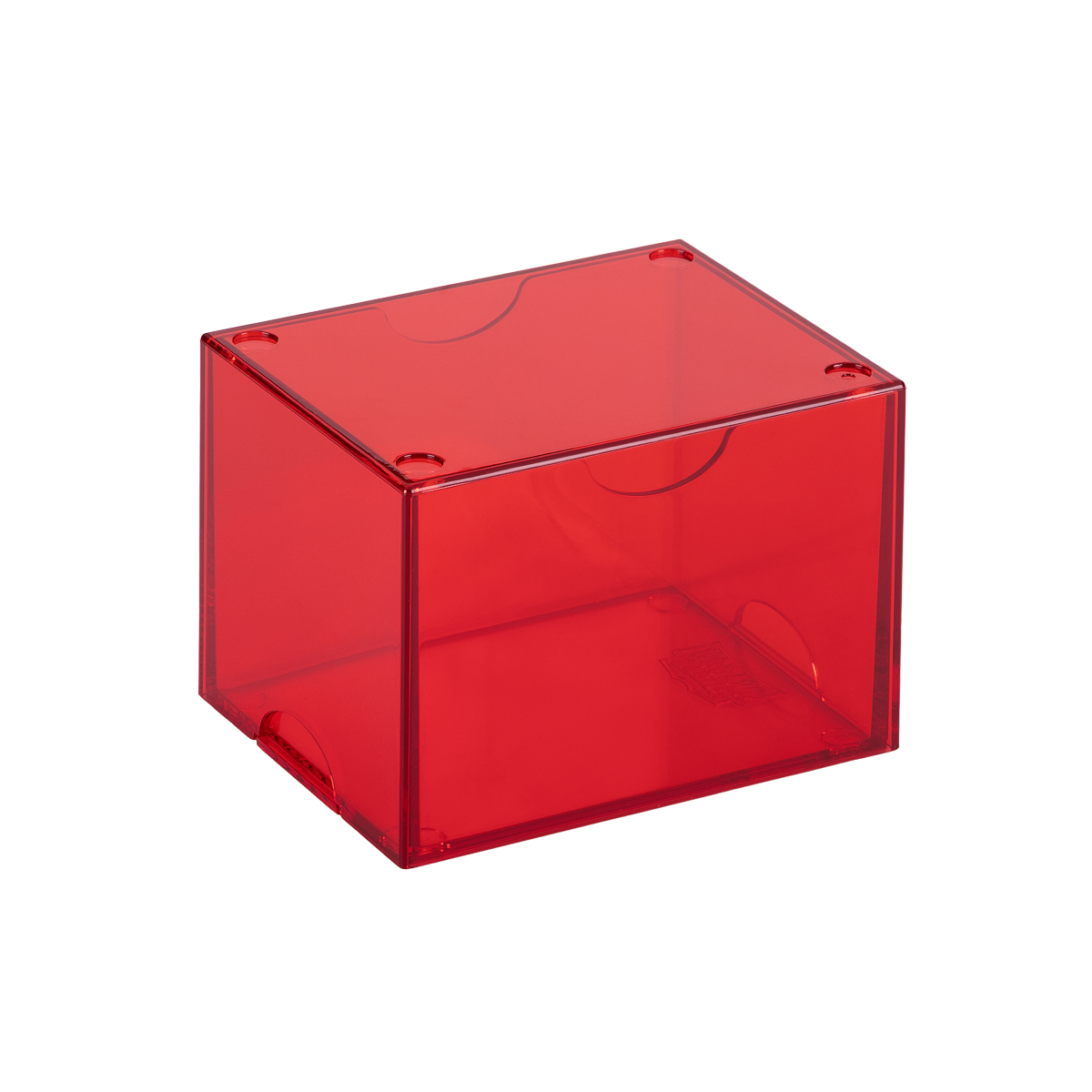 Dragon Shield Strongbox deck box Clear Red
