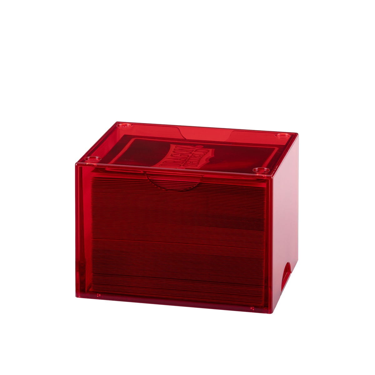 Dragon Shield Strongbox deck box Clear Red