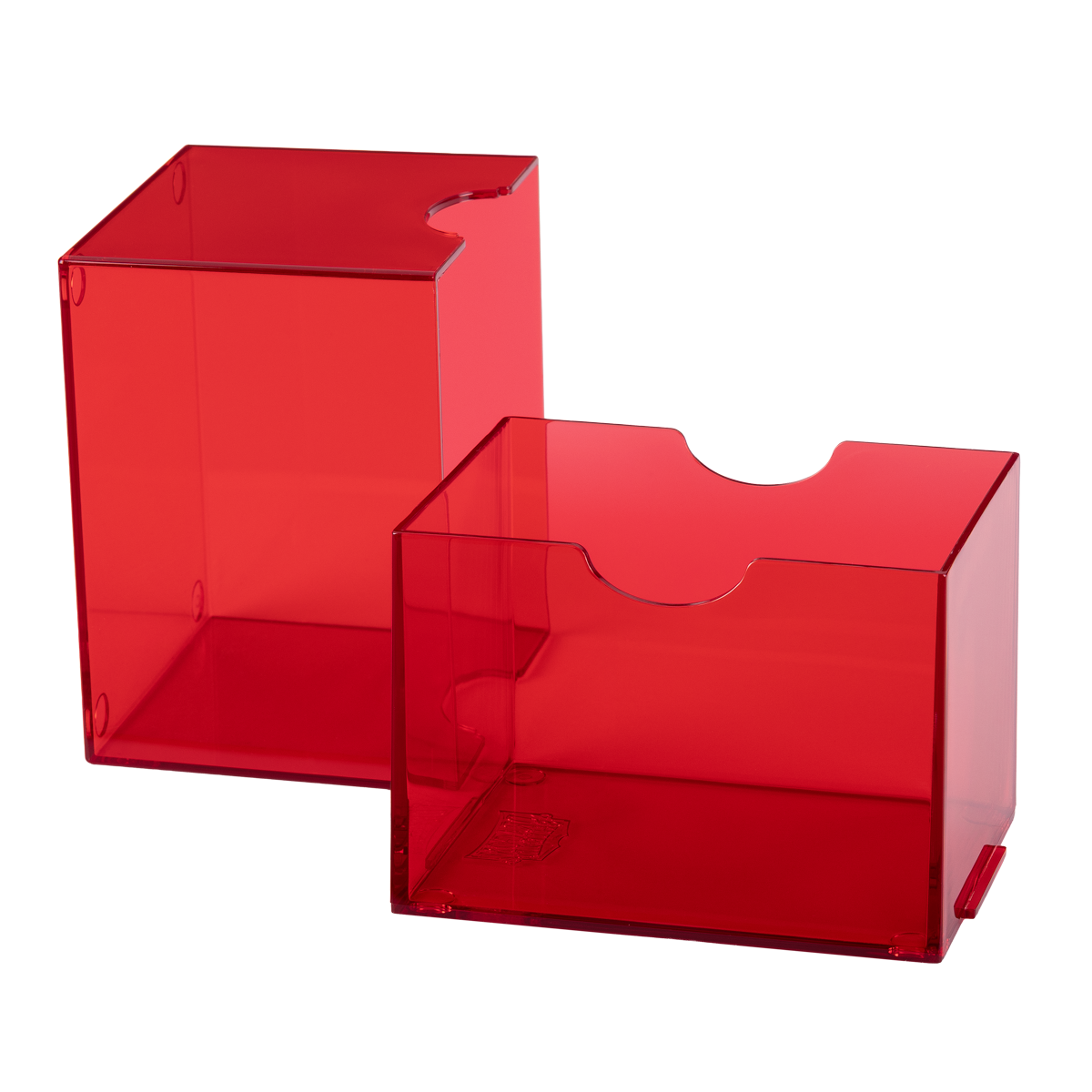 Dragon Shield Strongbox deck box Clear Red