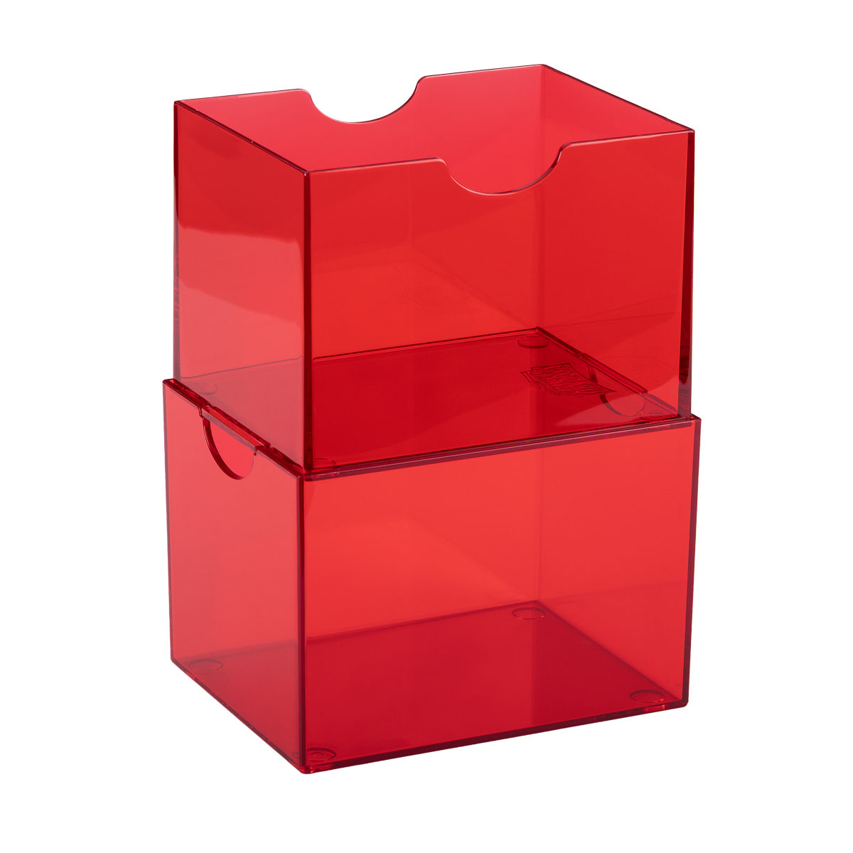 Dragon Shield Strongbox deck box Clear Red