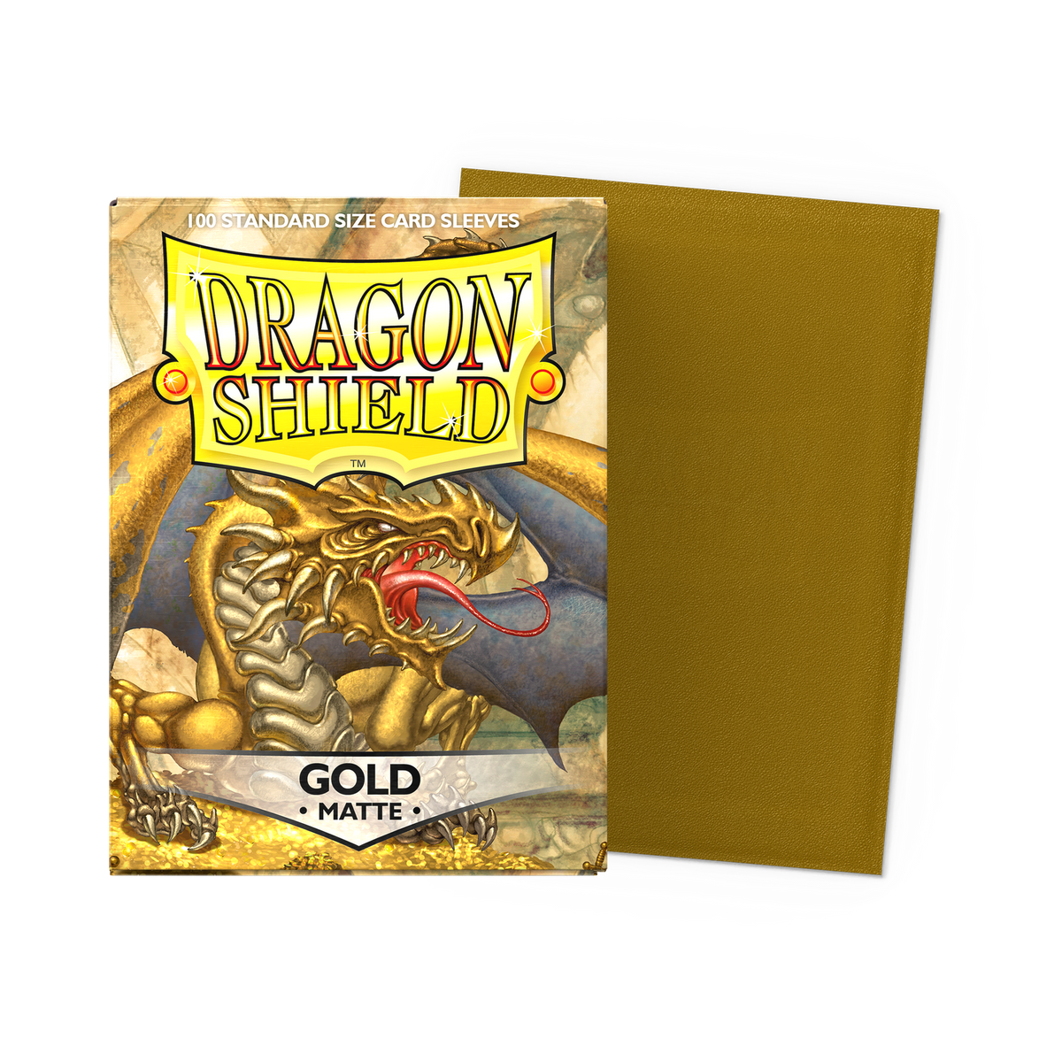 Dragon Shield Deck Protector Sleeves Matte Gold