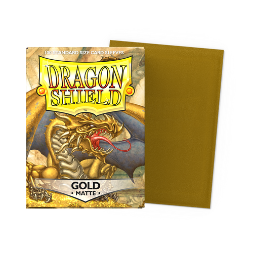 Dragon Shield Deck Protector Sleeves Matte Gold