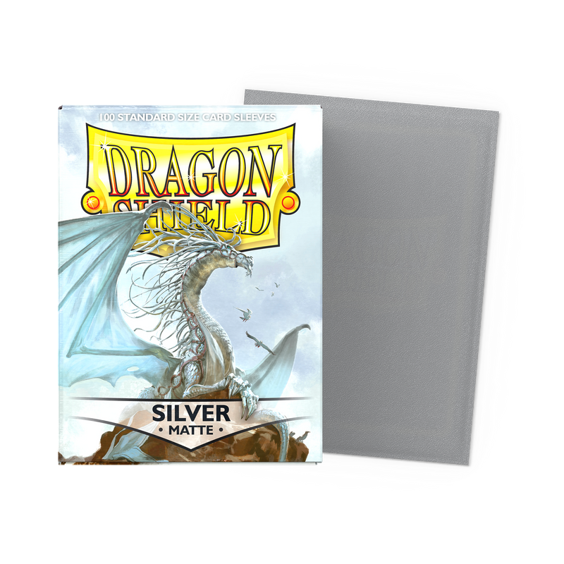 Dragon Shield | Deck Protector Sleeves | Matte Silver