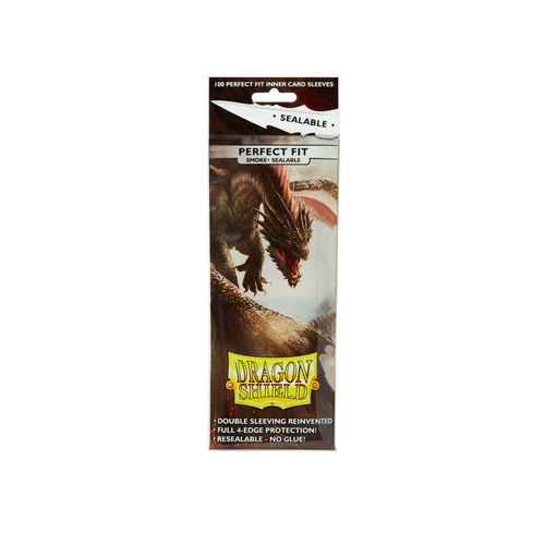 Dragon Shield Perfect Fit Sealable Sleeves Smoke