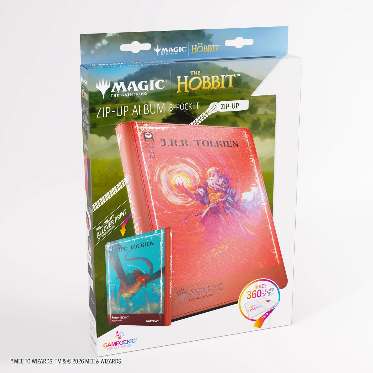 Gamegenic Magic: The Gathering The Hobbit Zip-Up Album 18-Pocket The Arkenstone / Smaug, Worm of Dread