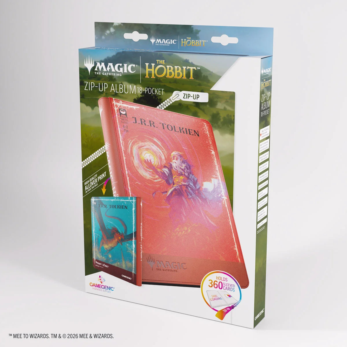 Gamegenic Magic: The Gathering The Hobbit Zip-Up Album 18-Pocket The Arkenstone / Smaug, Worm of Dread