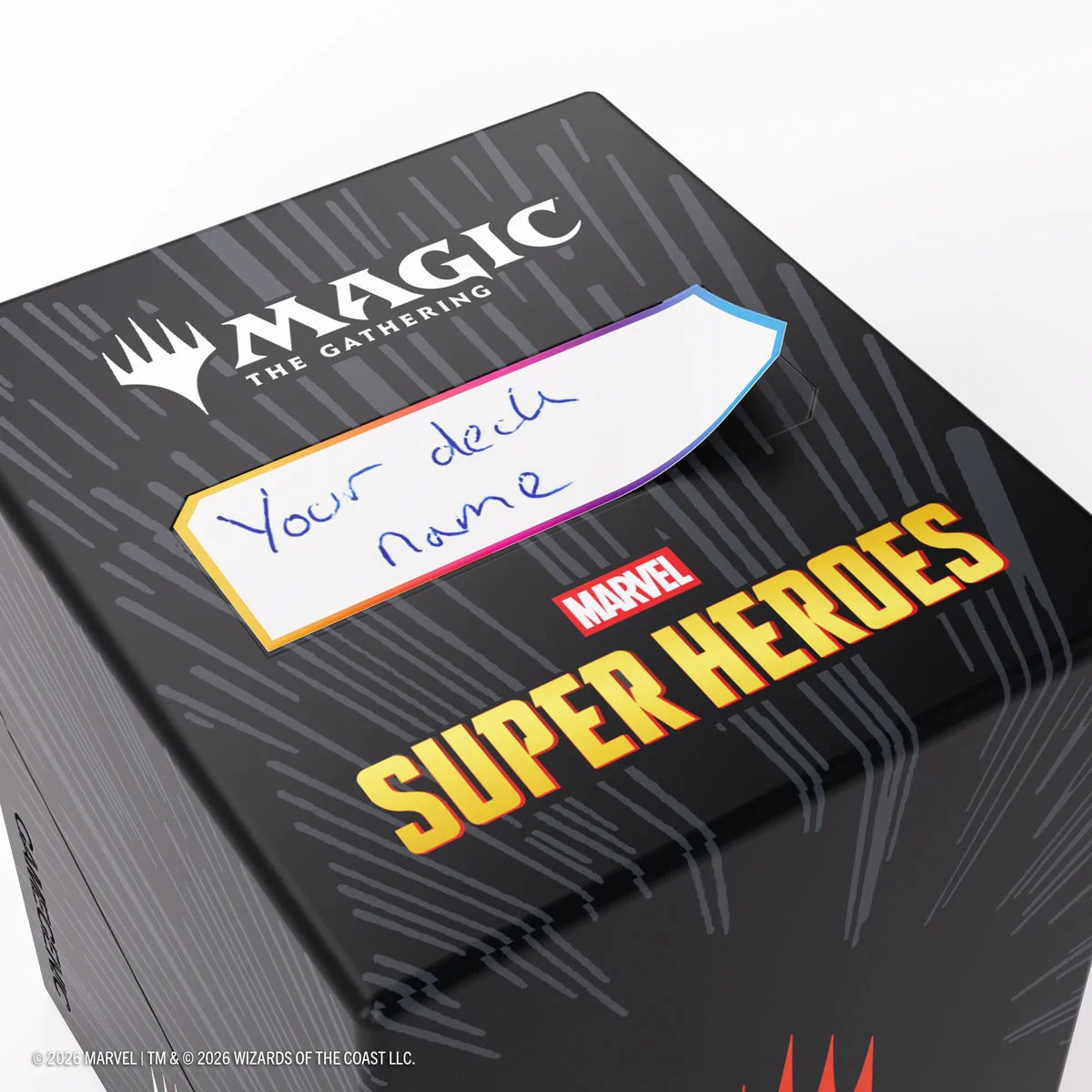 Gamegenic Bastion 100+ XL Magic: The Gathering Marvel Super Heroes Comic Burst Black