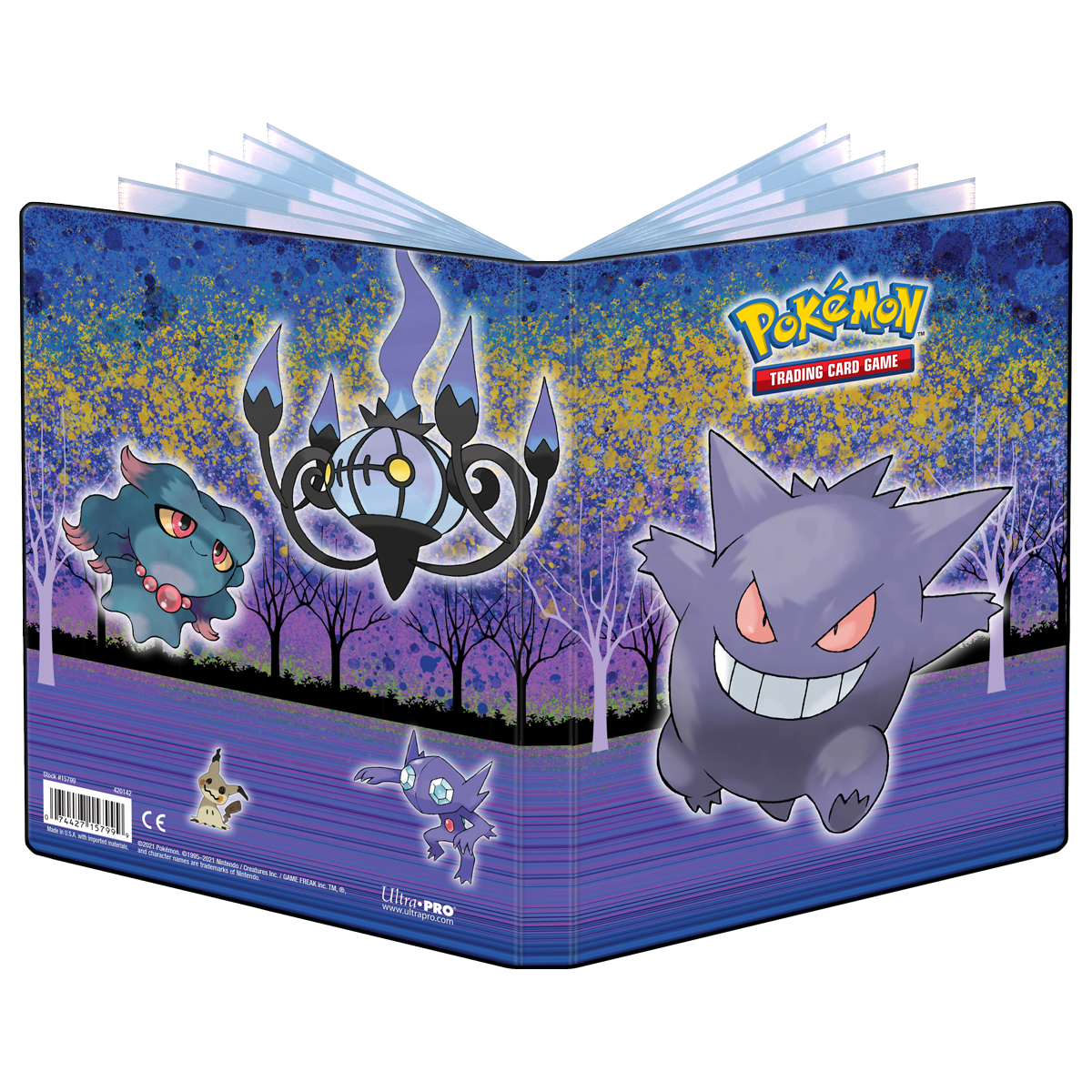 Gallery Series Haunted Hollow Gengar 4-Pocket Portfolio for Pokemon Ultra Pro