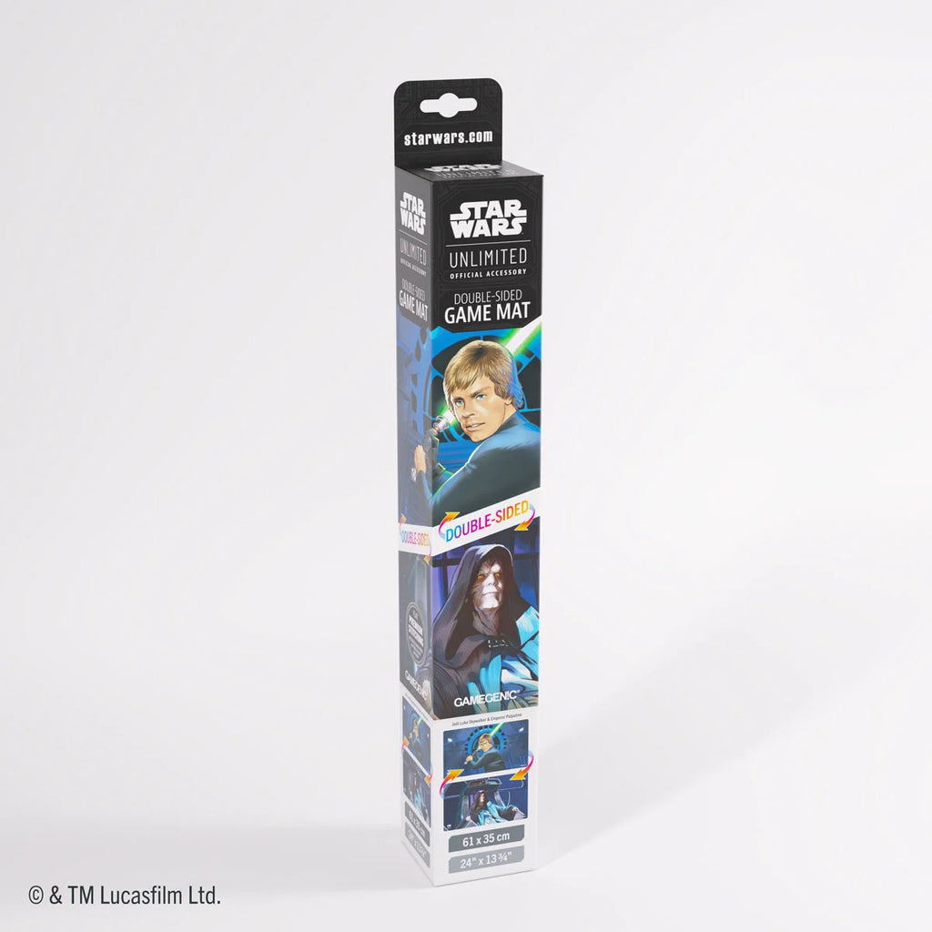 Gamegenic Star Wars: Unlimited Ashes of the Empire Double-Sided Game Mat Jedi Luke Skywalker / Emperor Palpatine