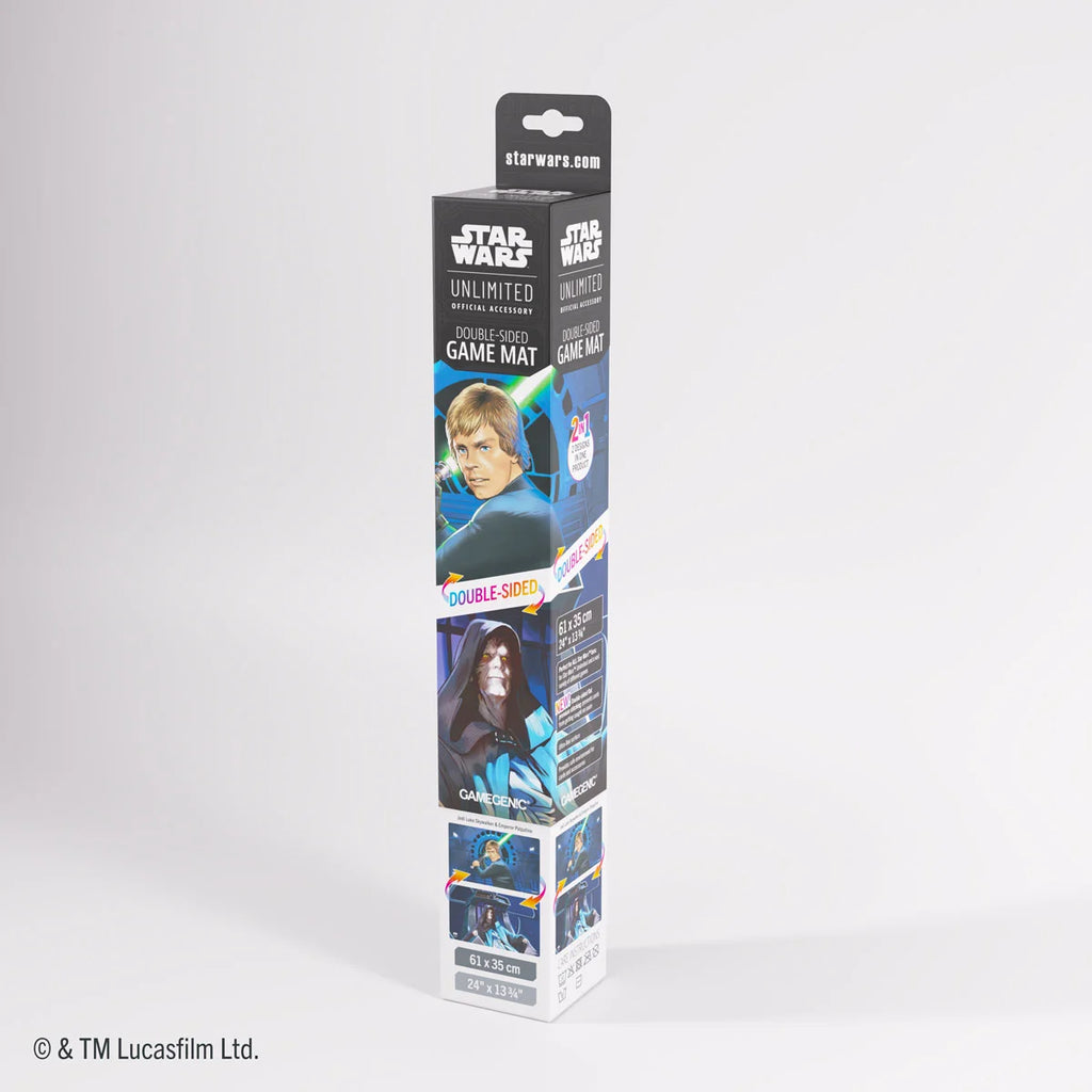 Gamegenic Star Wars: Unlimited Ashes of the Empire Double-Sided Game Mat Jedi Luke Skywalker / Emperor Palpatine
