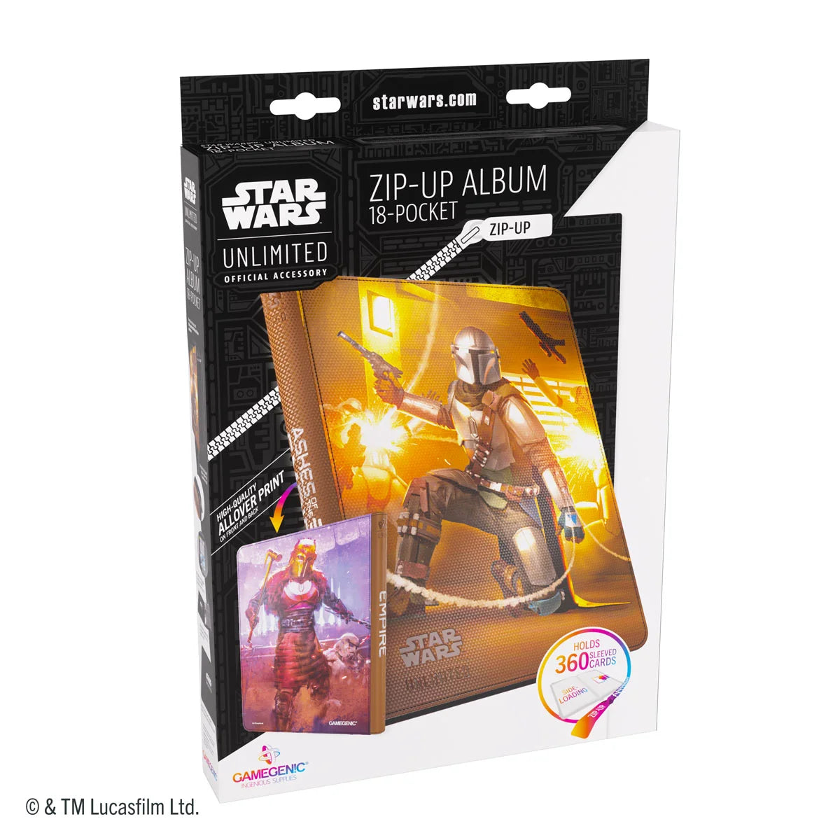 Gamegenic Star Wars: Unlimited Ashes of the Empire Zip-Up Album 18-Pocket The Armorer / Whistling Birds