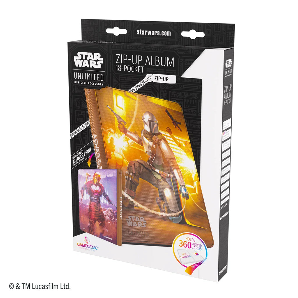 Gamegenic Star Wars: Unlimited Ashes of the Empire Zip-Up Album 18-Pocket The Armorer / Whistling Birds