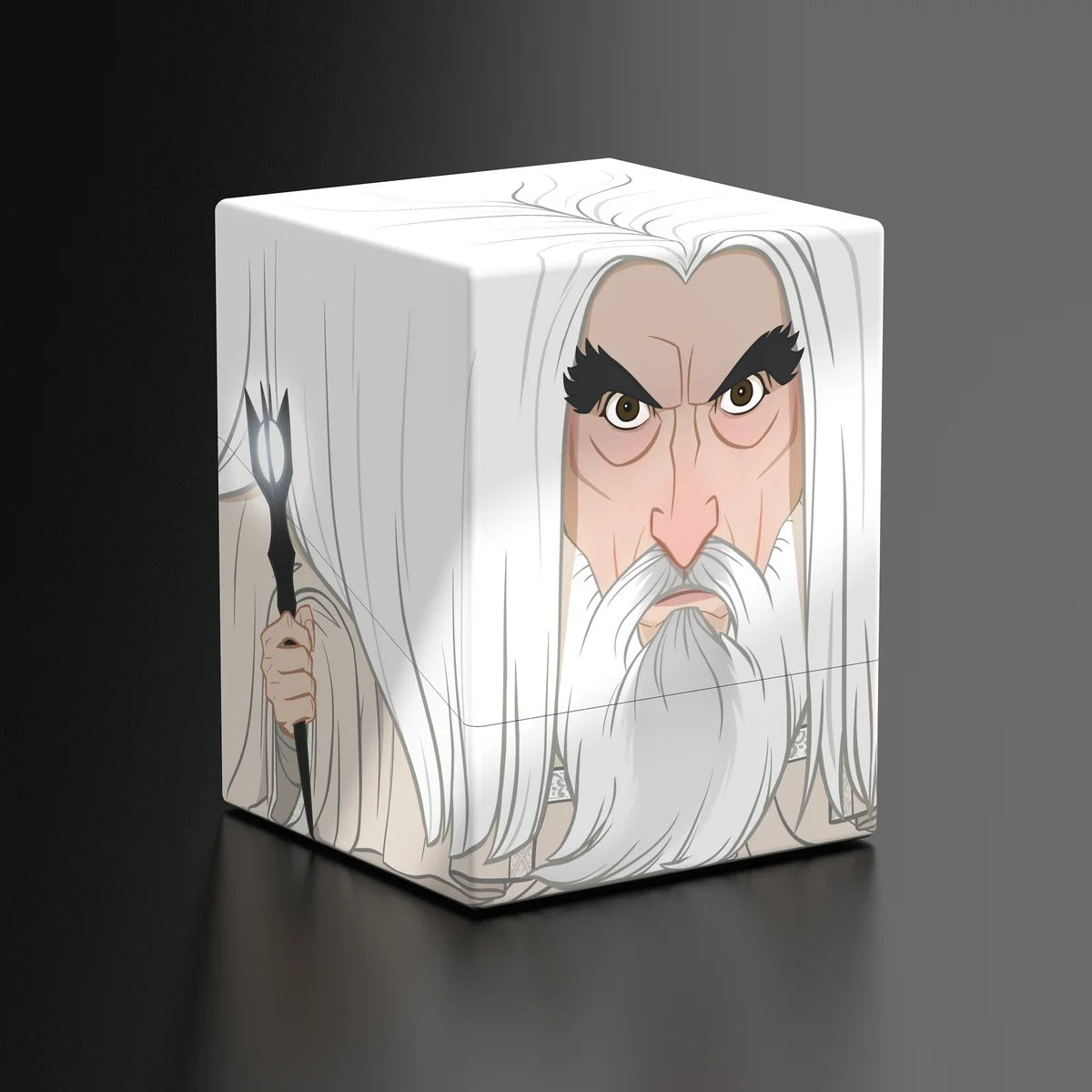 Squaroes Boulder 100+ Deck Box Lord of the Rings Saruman