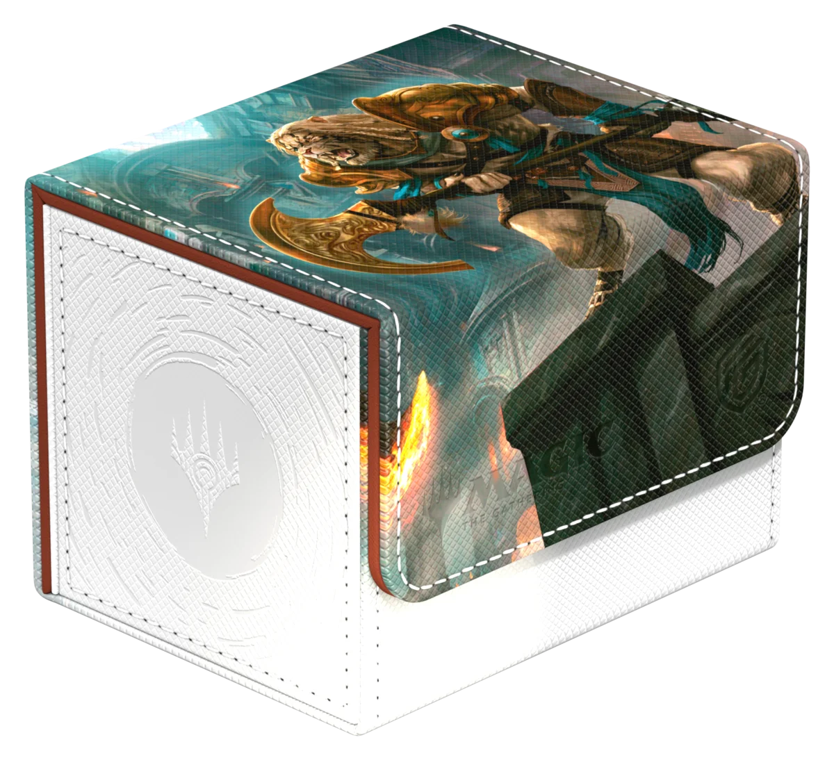 Ultimate Guard Sidewinder 100+ Xenoskin Reality Fracture Ajani, Counterattack Leader deck box