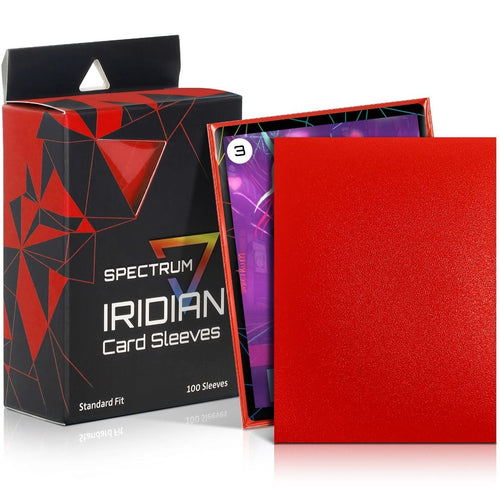 BCW Spectrum Iridian Matte Sleeves Red